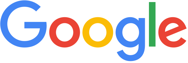 Google logo in blue, red, yellow, and green.